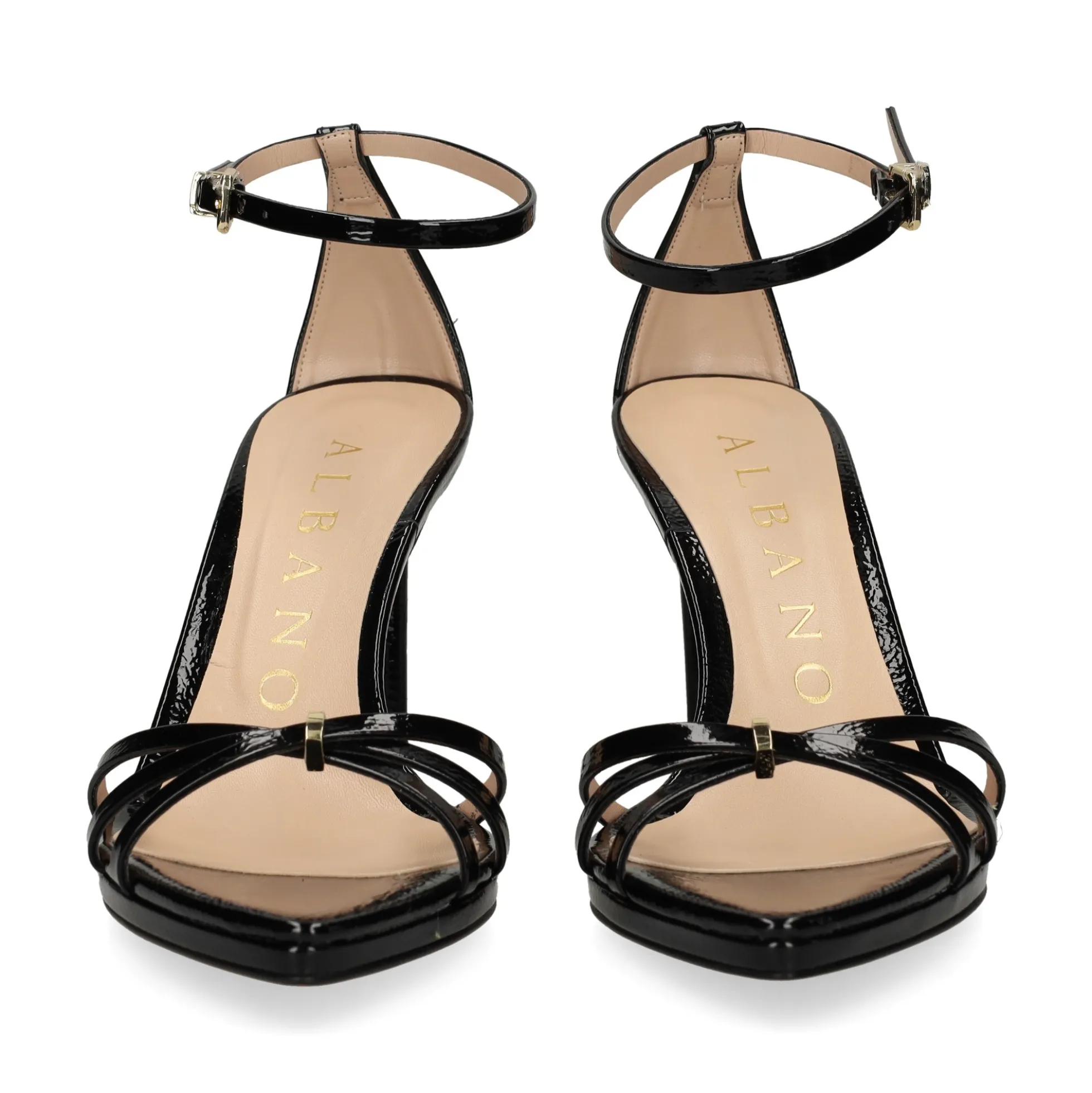 ALBANO Sandalias con plataforma de Mujer 5555 NEGRO
