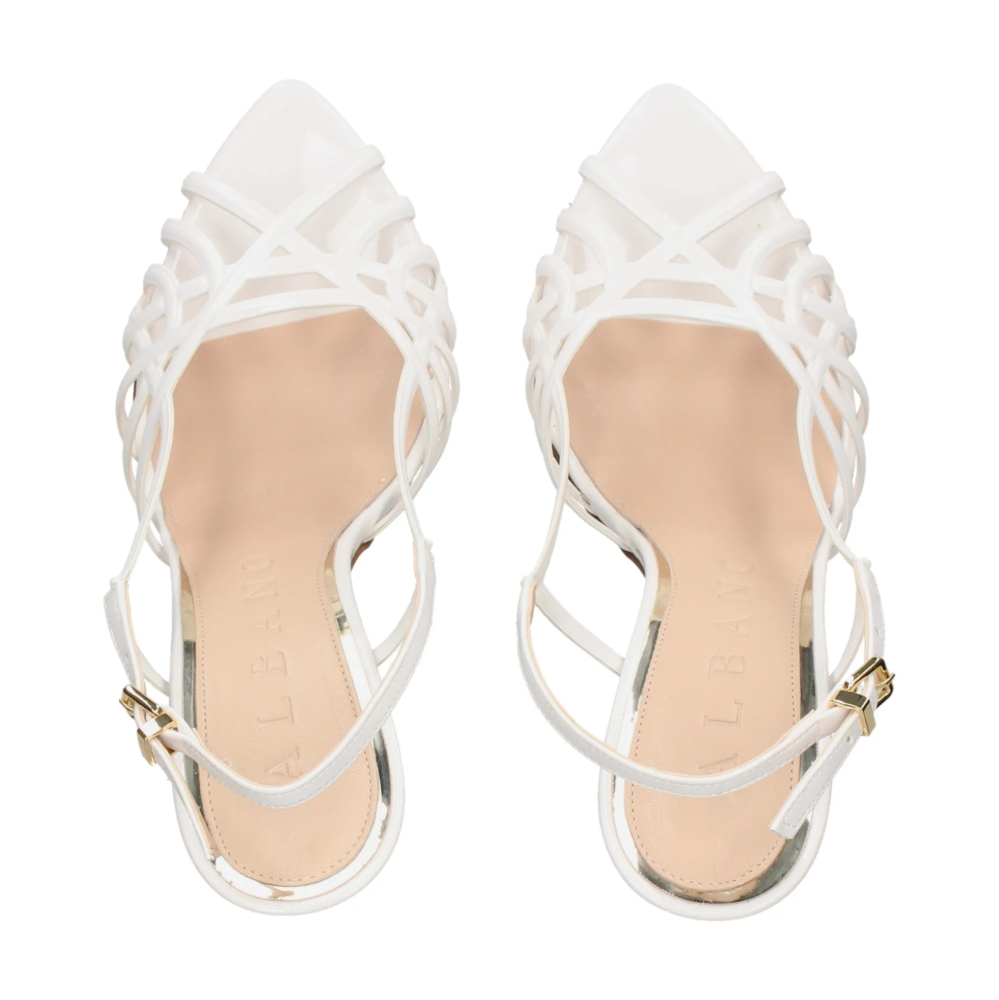 ALBANO Sandalias con tacón de Mujer 5353 / 13 BIANCA