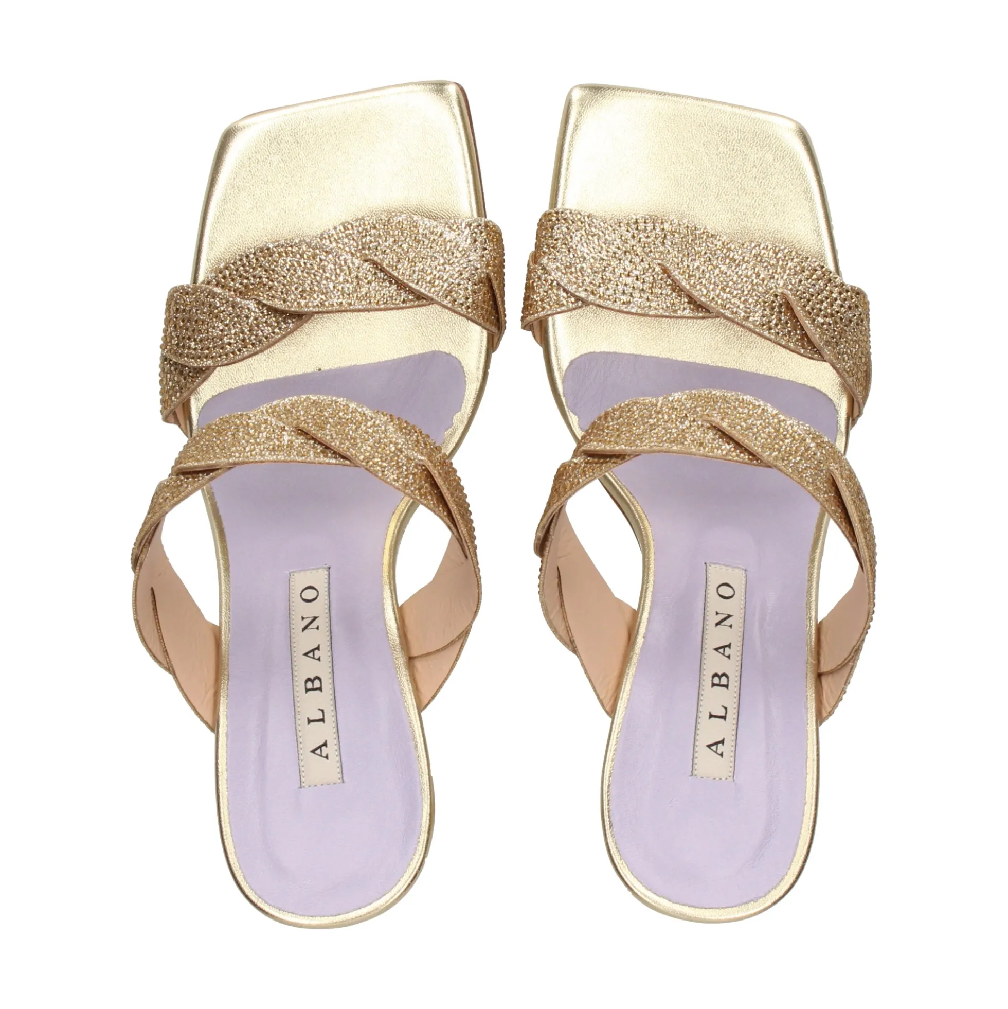 ALBANO Sandalias con tacón de Mujer 3282/90 / 2 PLATINO