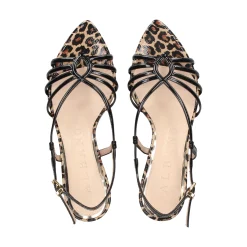 ALBANO Sandalias con tacón de Mujer 5344 / 17 NEGRO/LEOPARDO