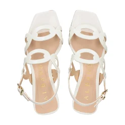 ALBANO Sandalias con tacón de Mujer 5560 BLANCO