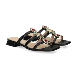 ALBANO Sandalias planas de Mujer 5421 / 2 NEGRO