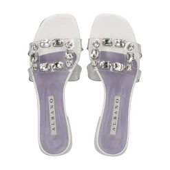 ALBANO Sandalias planas de Mujer 5228 / 2 BLANCO