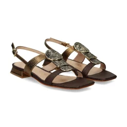 ALBANO Sandalias planas de Mujer 5532 BRONZO+T.MORO