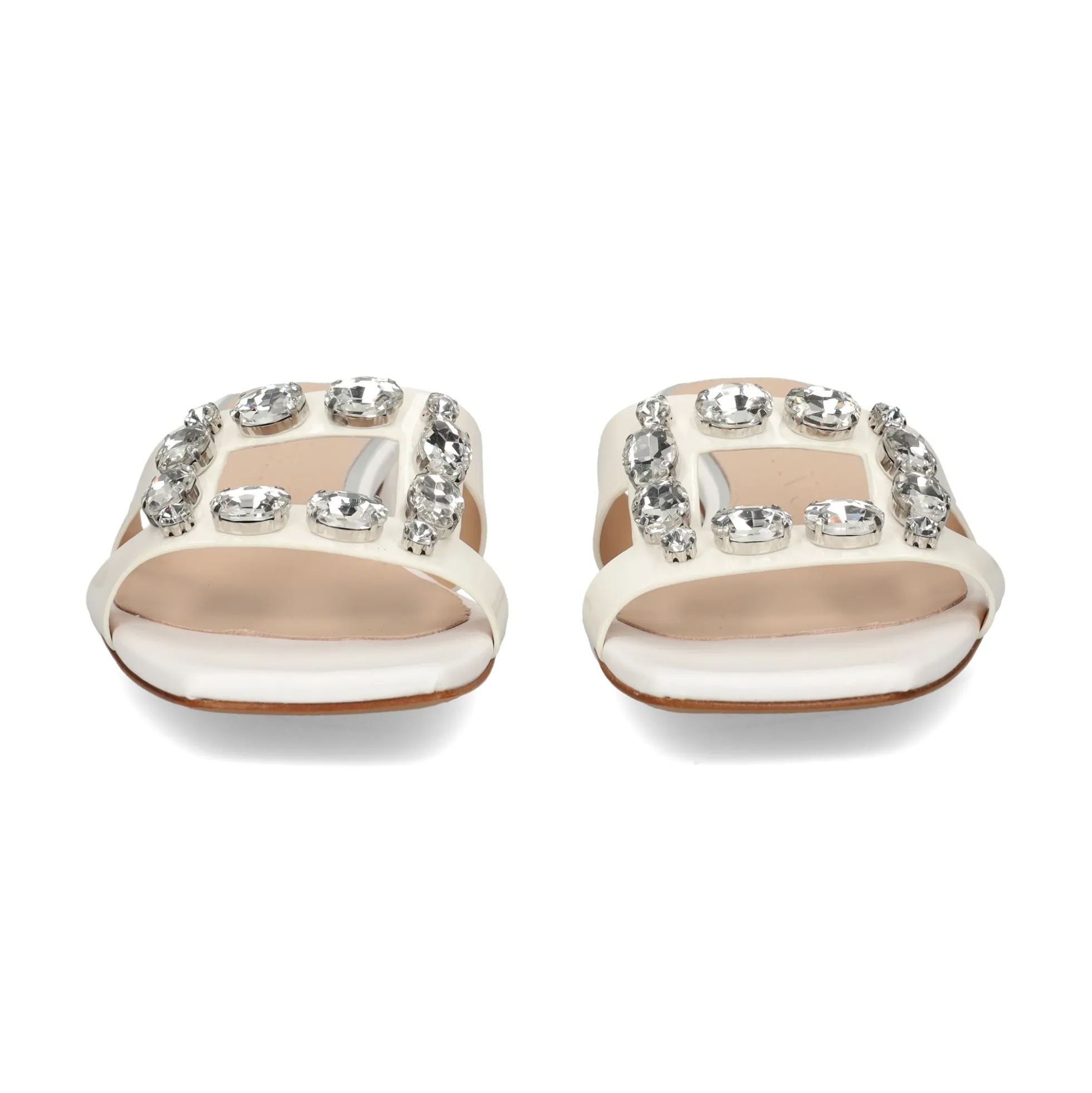 ALBANO Sandalias planas de Mujer 5346 / 2 BIANCA/CRISTAL
