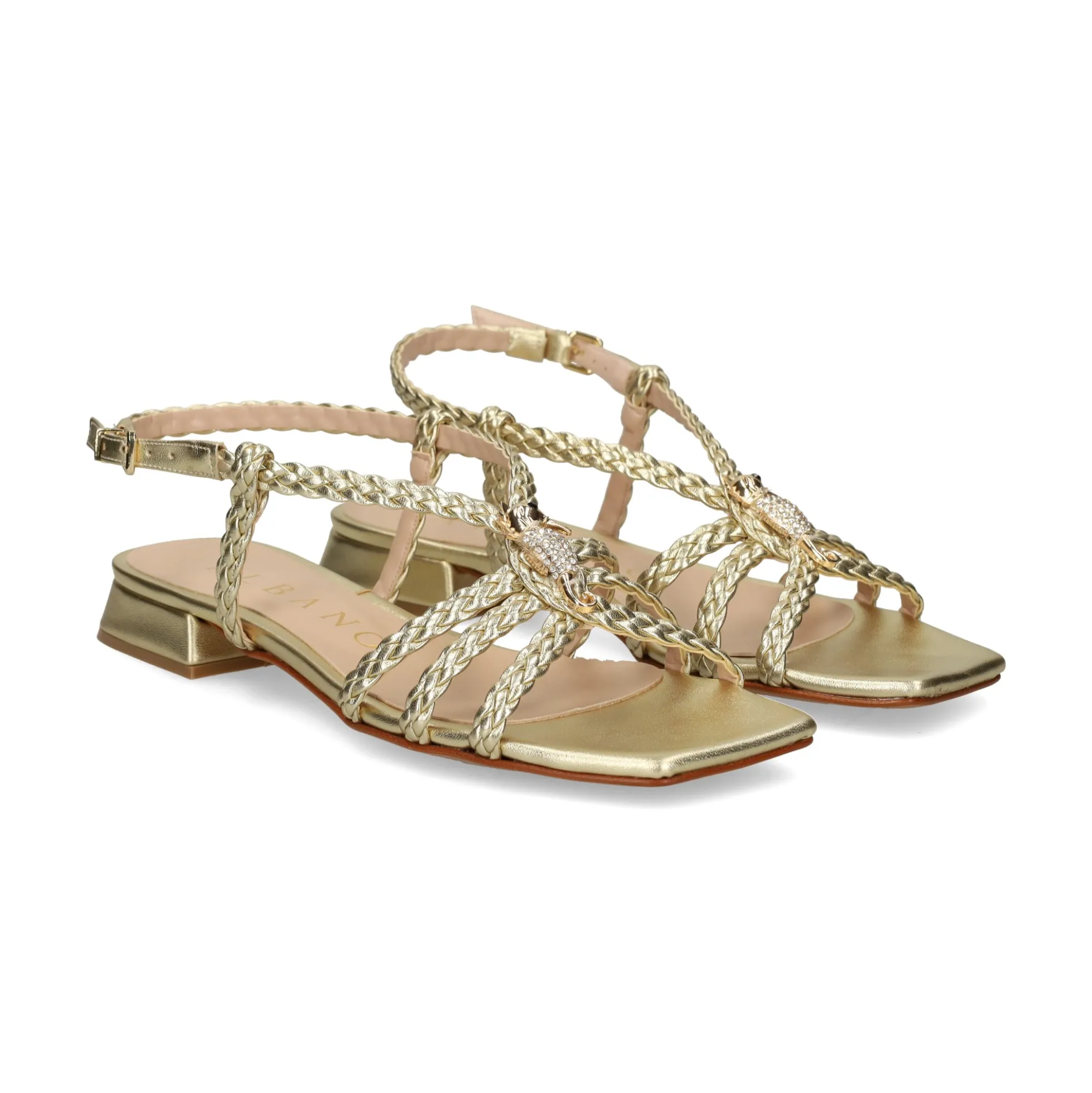 ALBANO Sandalias planas de Mujer 5623 PLATINO