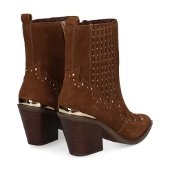 ALMA EN PENA Botines con tacón de Mujer 52606 CAMEL