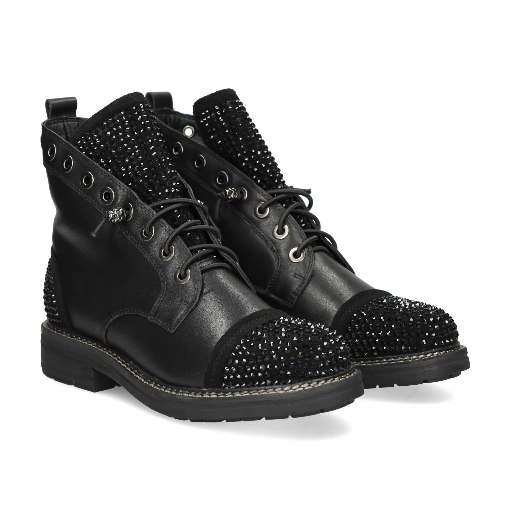 ALMA EN PENA Botines planos de Mujer 751 NEGRO