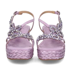 ALMA EN PENA Sandalias cuña de Mujer 574 LILA
