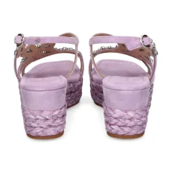 ALMA EN PENA Sandalias cuña de Mujer 574 LILA