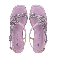 ALMA EN PENA Sandalias cuña de Mujer 574 LILA