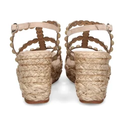 ALMA EN PENA Sandalias cuña de Mujer 517 VISON