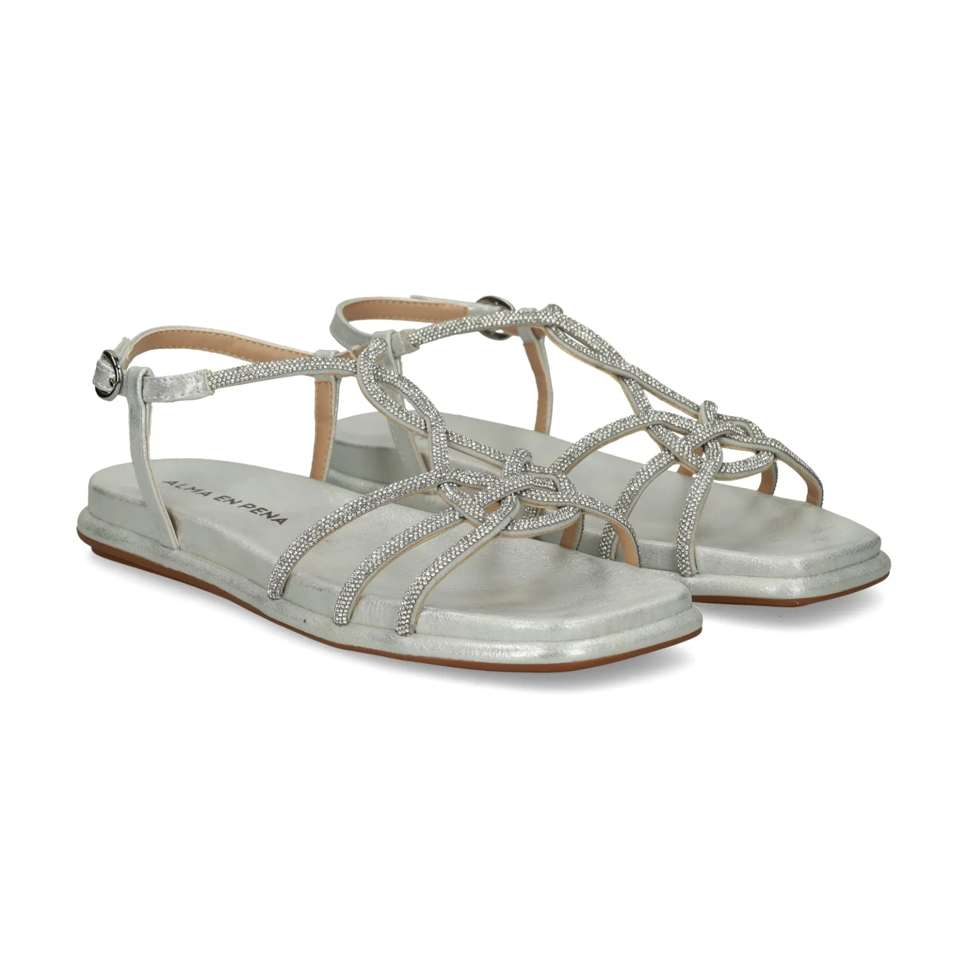 ALMA EN PENA Sandalias planas de Mujer 51502 SILVER