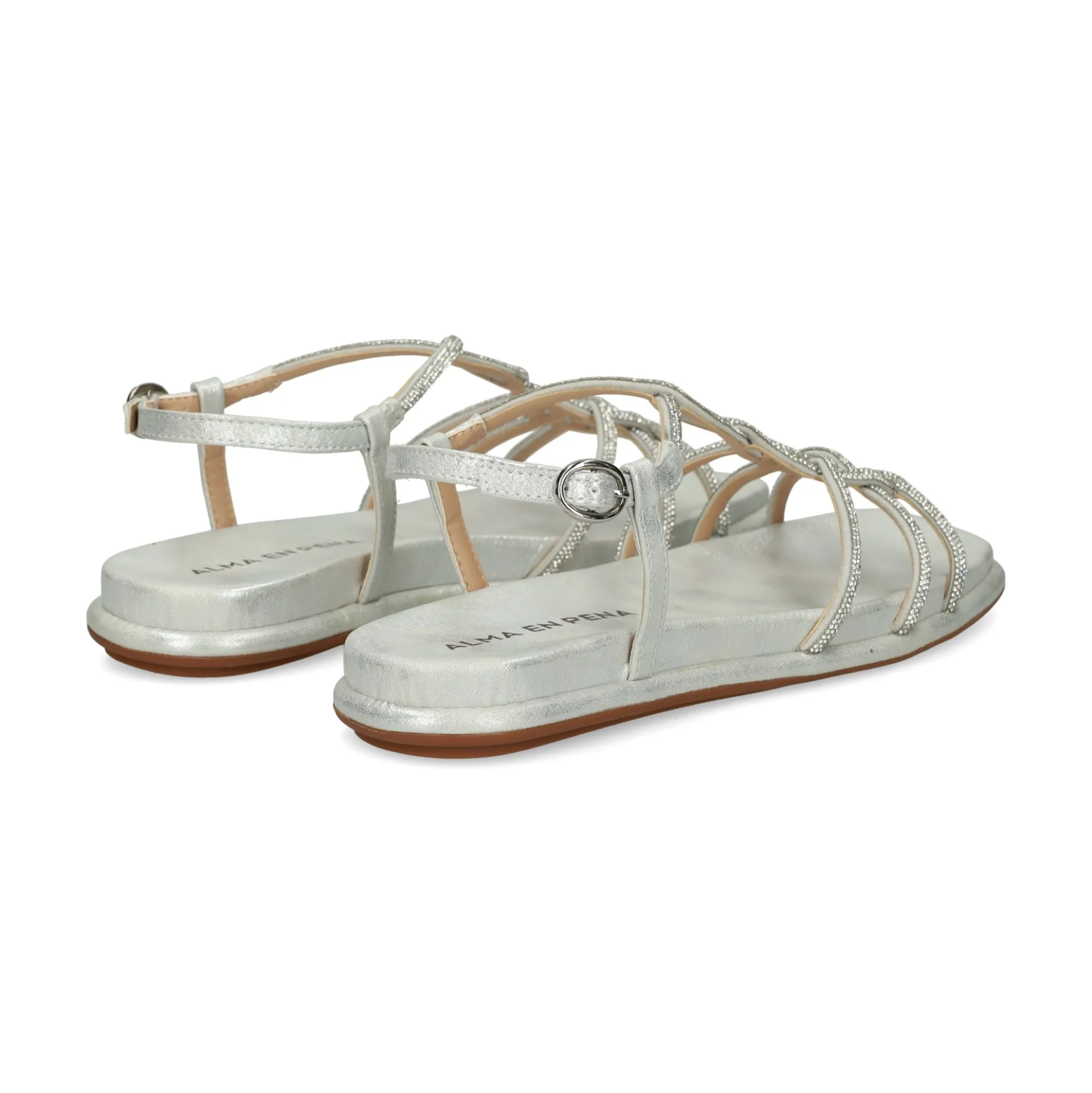 ALMA EN PENA Sandalias planas de Mujer 51502 SILVER