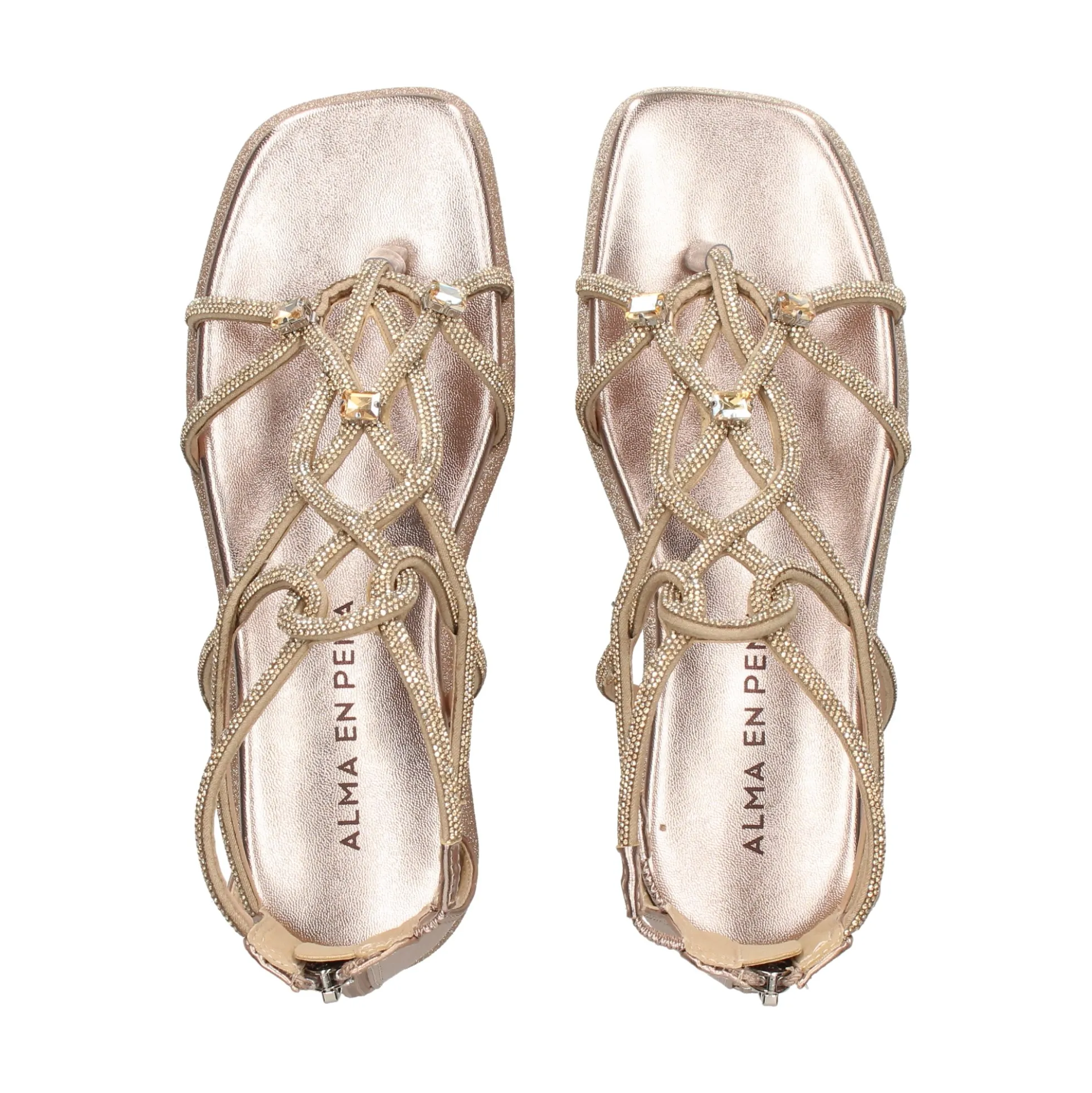 ALMA EN PENA Sandalias planas de Mujer V2551604 BRONCE