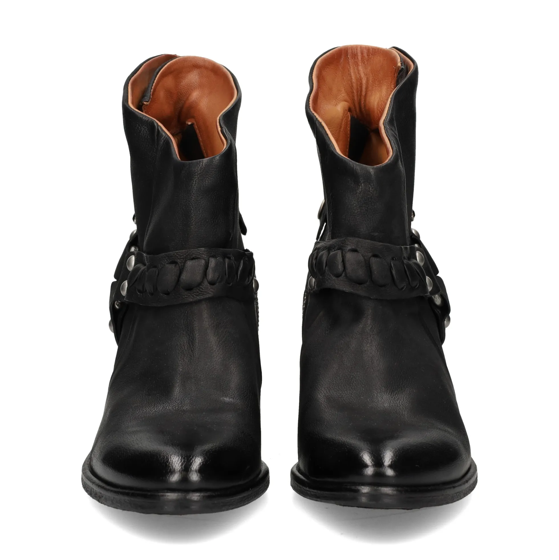 A.S.98 Botines con tacón de Mujer B82206 NEGRO