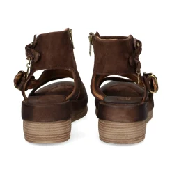 A.S.98 Sandalias con plataforma de Mujer C02009 0002 EBANO