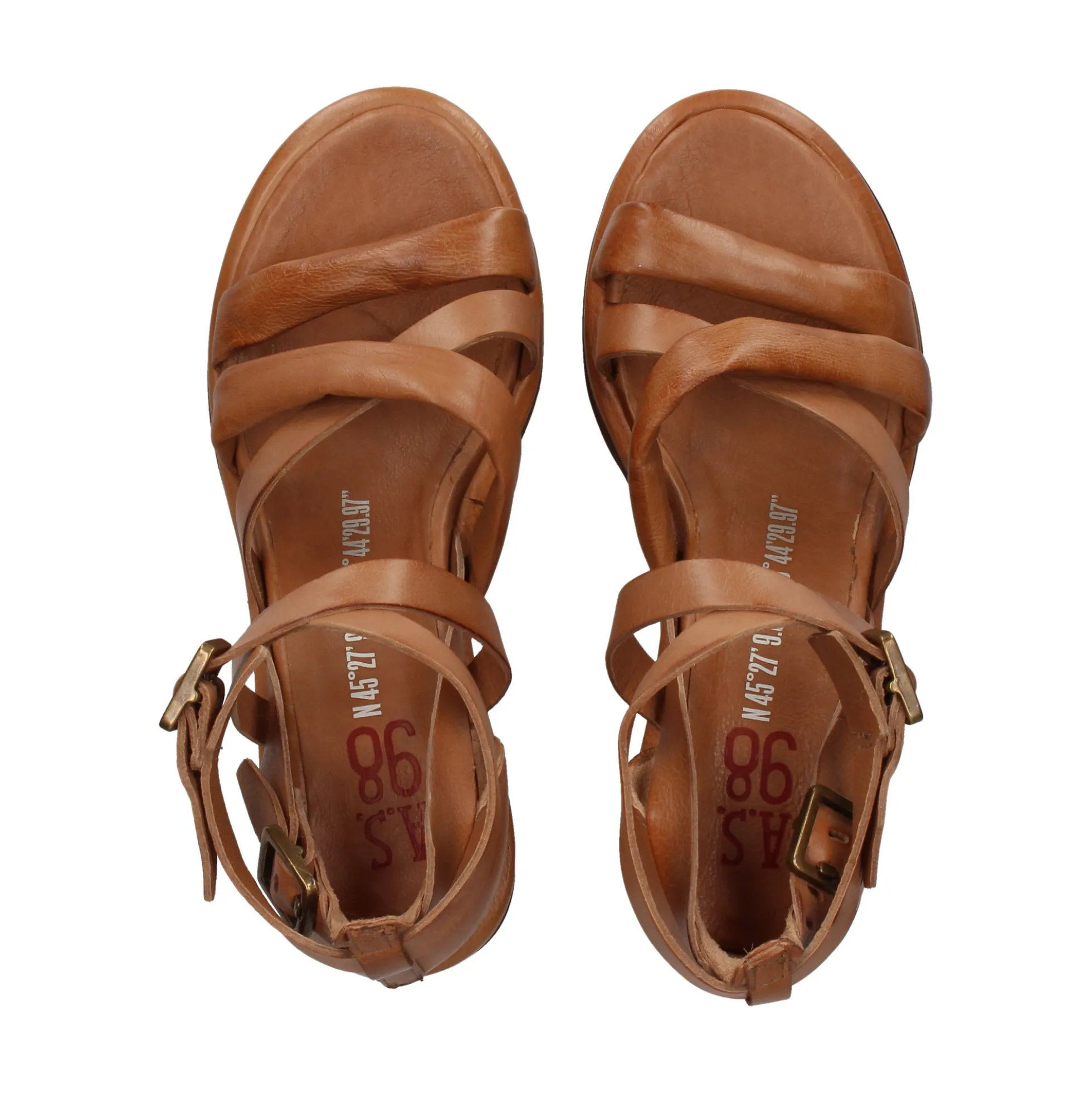 A.S.98 Sandalias con tacón de Mujer B23004 201 6020 CAMEL