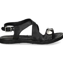 A.S.98 Sandalias planas de Mujer A16059 6002 NEGRO