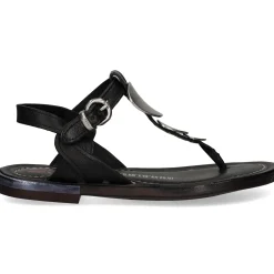 A.S.98 Sandalias planas de Mujer B94004 6002 NEGRO