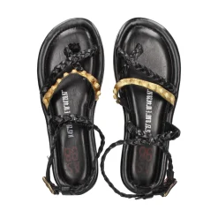 A.S.98 Sandalias planas de Mujer B74006 101 0001 NERO+O