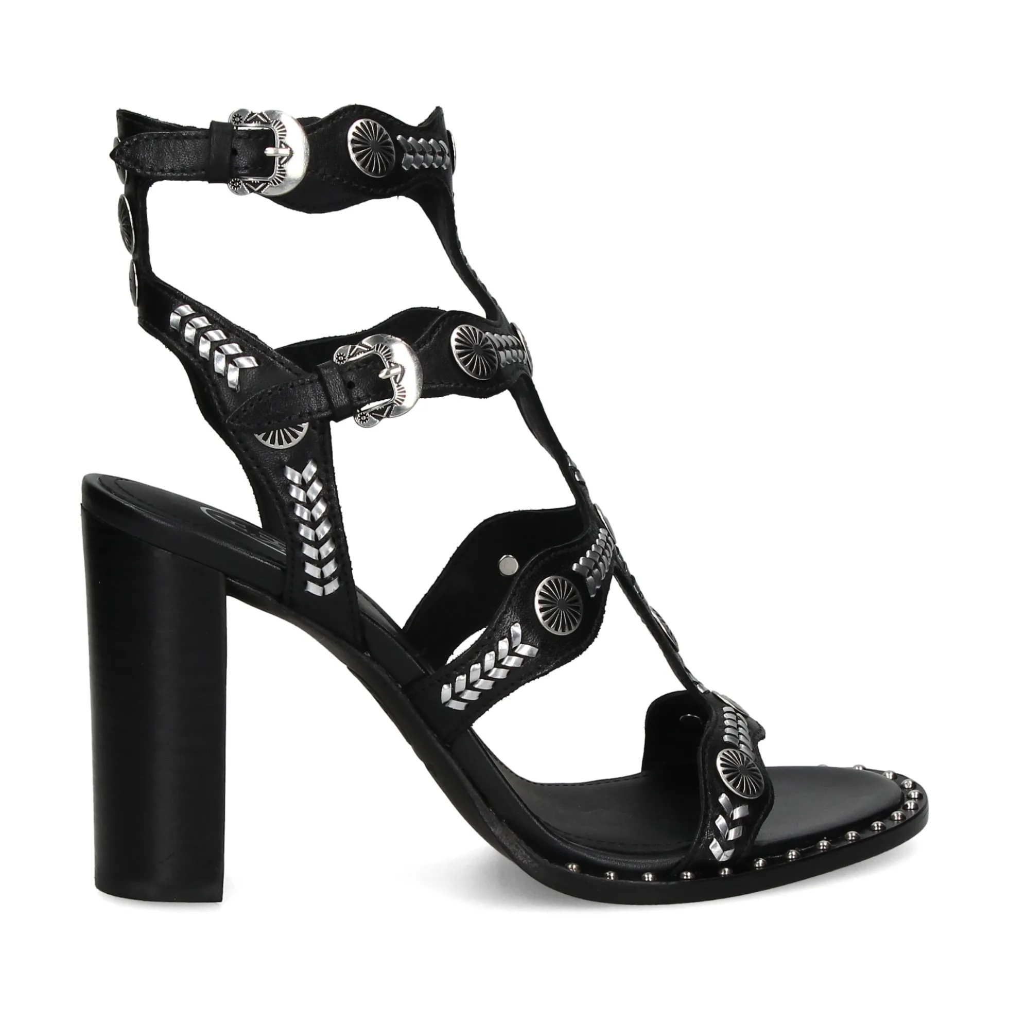 ASH Sandalias con tacón de Mujer KASHMIR01 NEGRO