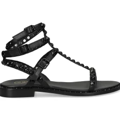 ASH Sandalias planas de Mujer PLAY BIS 006 NEGRO