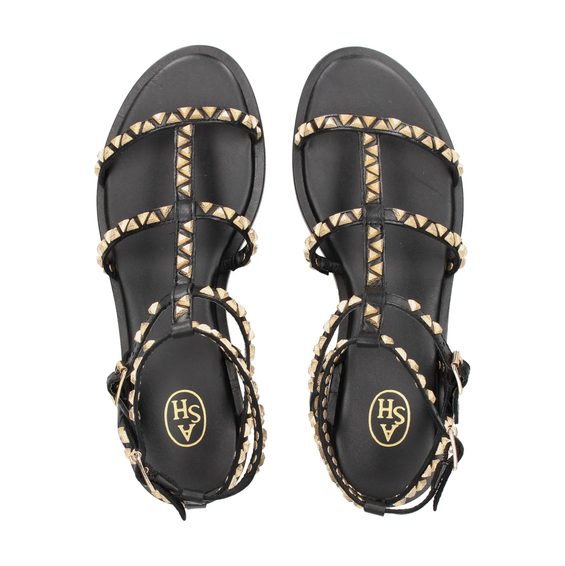 ASH Sandalias planas de Mujer PANDORA 001 NEGRO