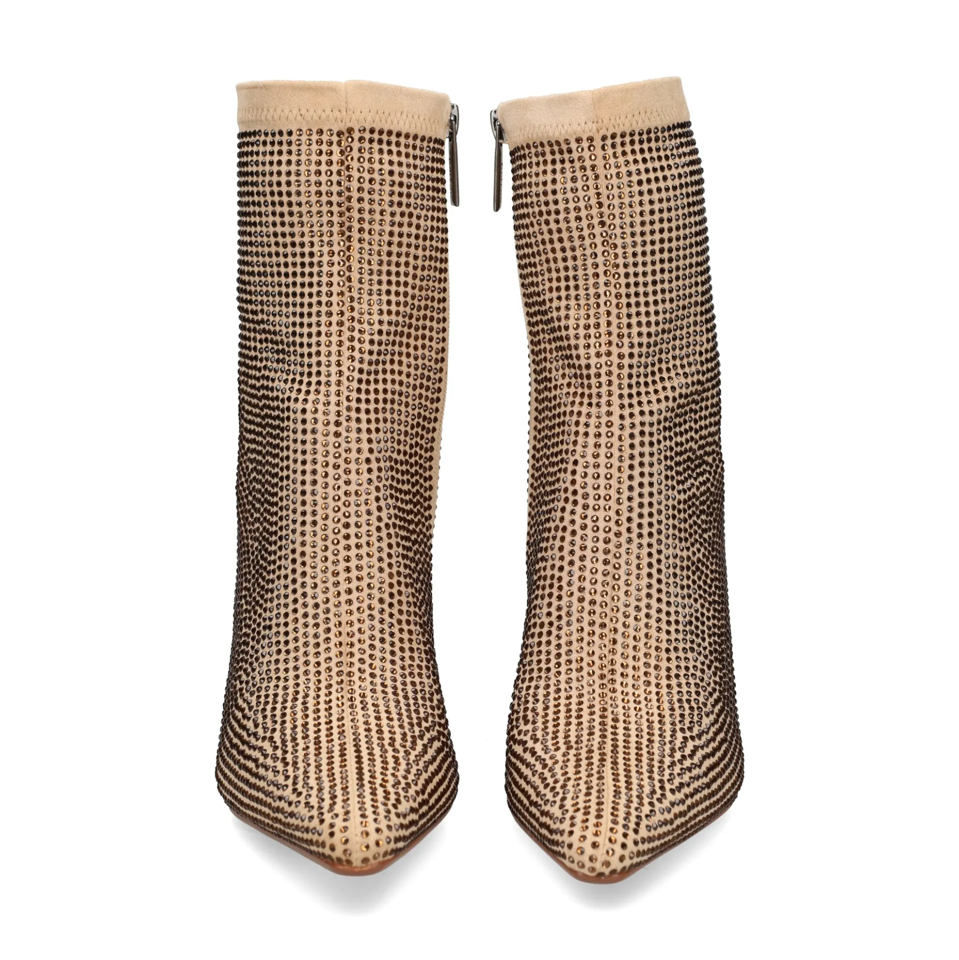 BEFREE Botines con tacón de Mujer ALBA-023 BEIGE