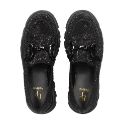 BEFREE Mocasines de Mujer PAULA-307 NEGRO
