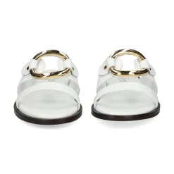BEFREE Sandalias planas de Mujer NICE-110 BLANCO