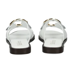 BEFREE Sandalias planas de Mujer NICE-110 BLANCO