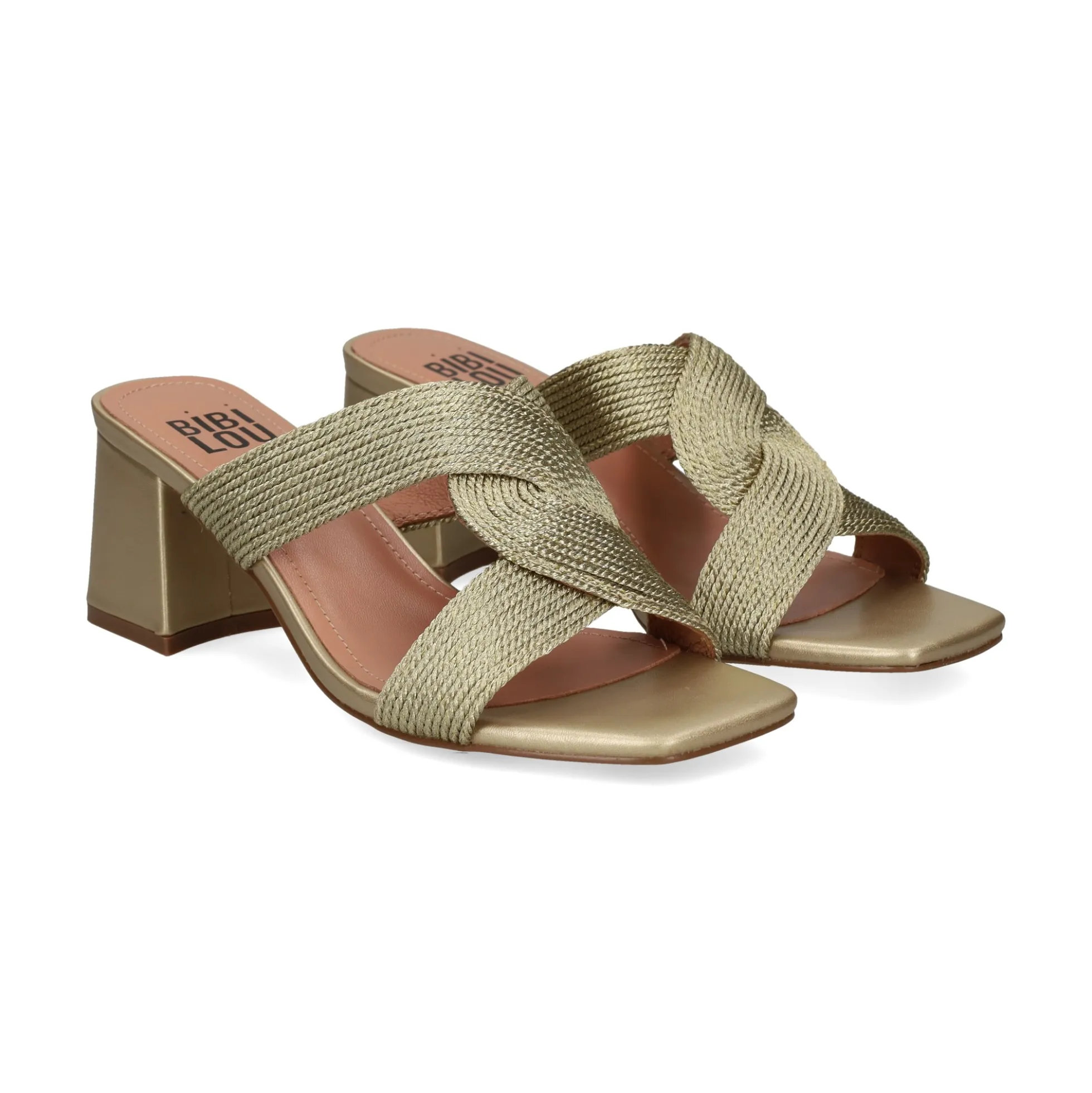 BIBI LOU Sandalias con tacón de Mujer 851Z94HG ORO
