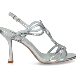 BIBI LOU Sandalias con tacón de Mujer 587Z00VK STONE - PLATA