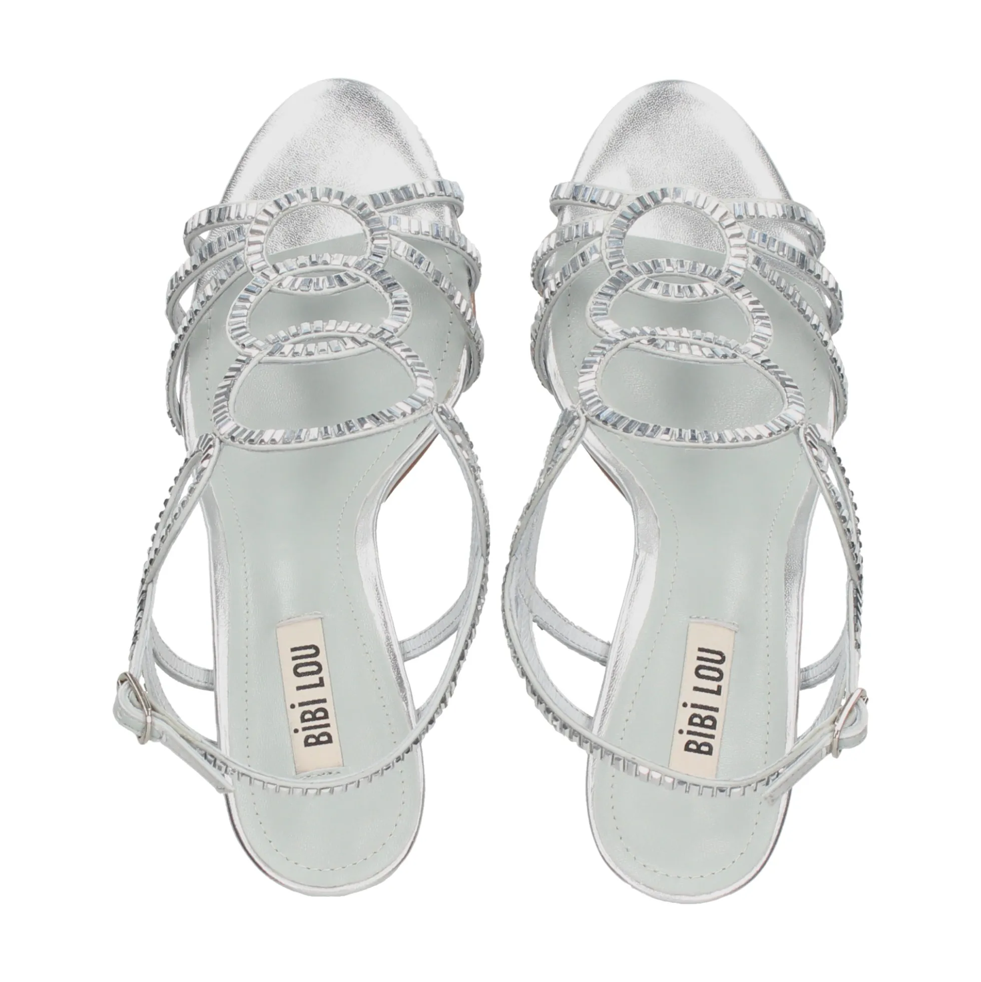 BIBI LOU Sandalias con tacón de Mujer 587Z00VK STONE - PLATA