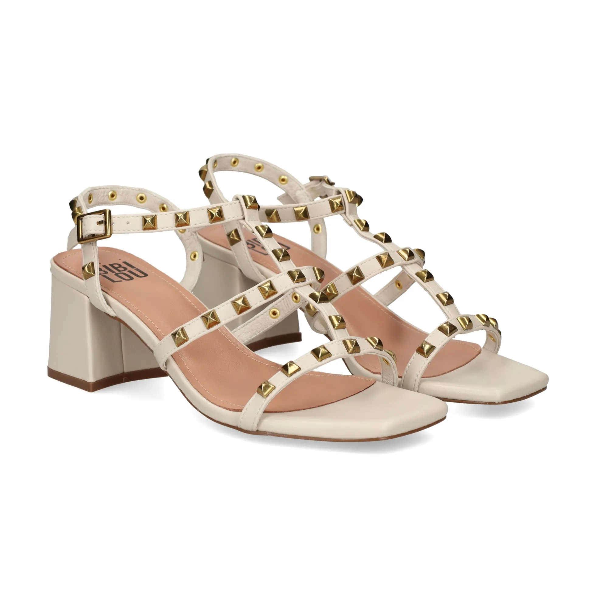 BIBI LOU Sandalias con tacón de Mujer 891Z80HG OFF WHITE