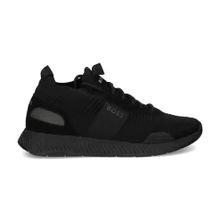 BOSS Zapatillas de Hombre Titanium_Runn_knstA 001 NEGRO