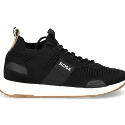 BOSS Zapatillas de Hombre Titanium_Runn_knst_N 014 Charcoal