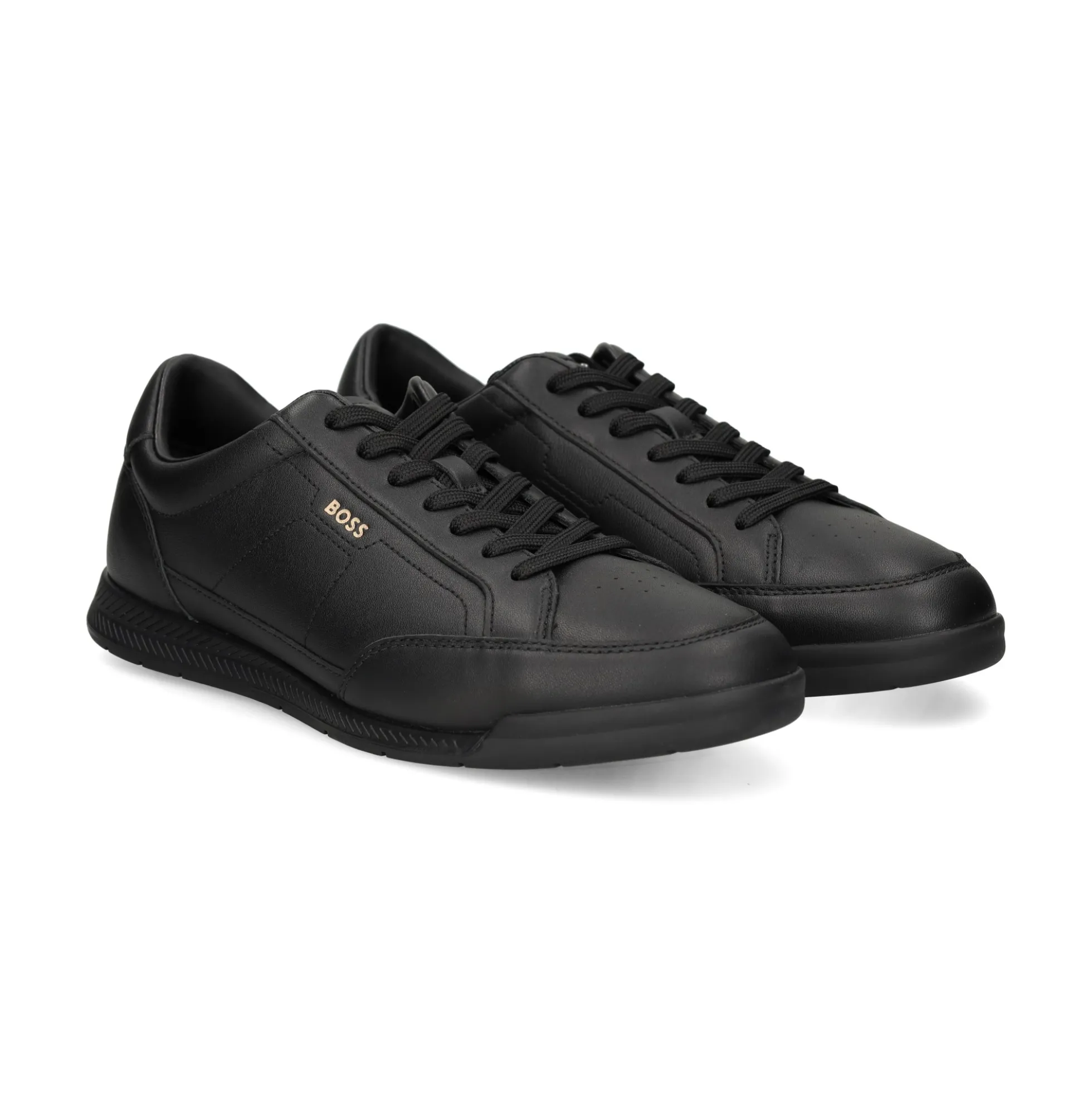BOSS Zapatillas de Hombre Nitan_Lowp_bu 005 BLACK