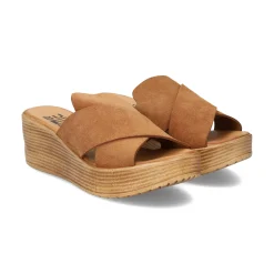 BUENO Sandalias con plataforma de Mujer WA4703 ALFA CUERO