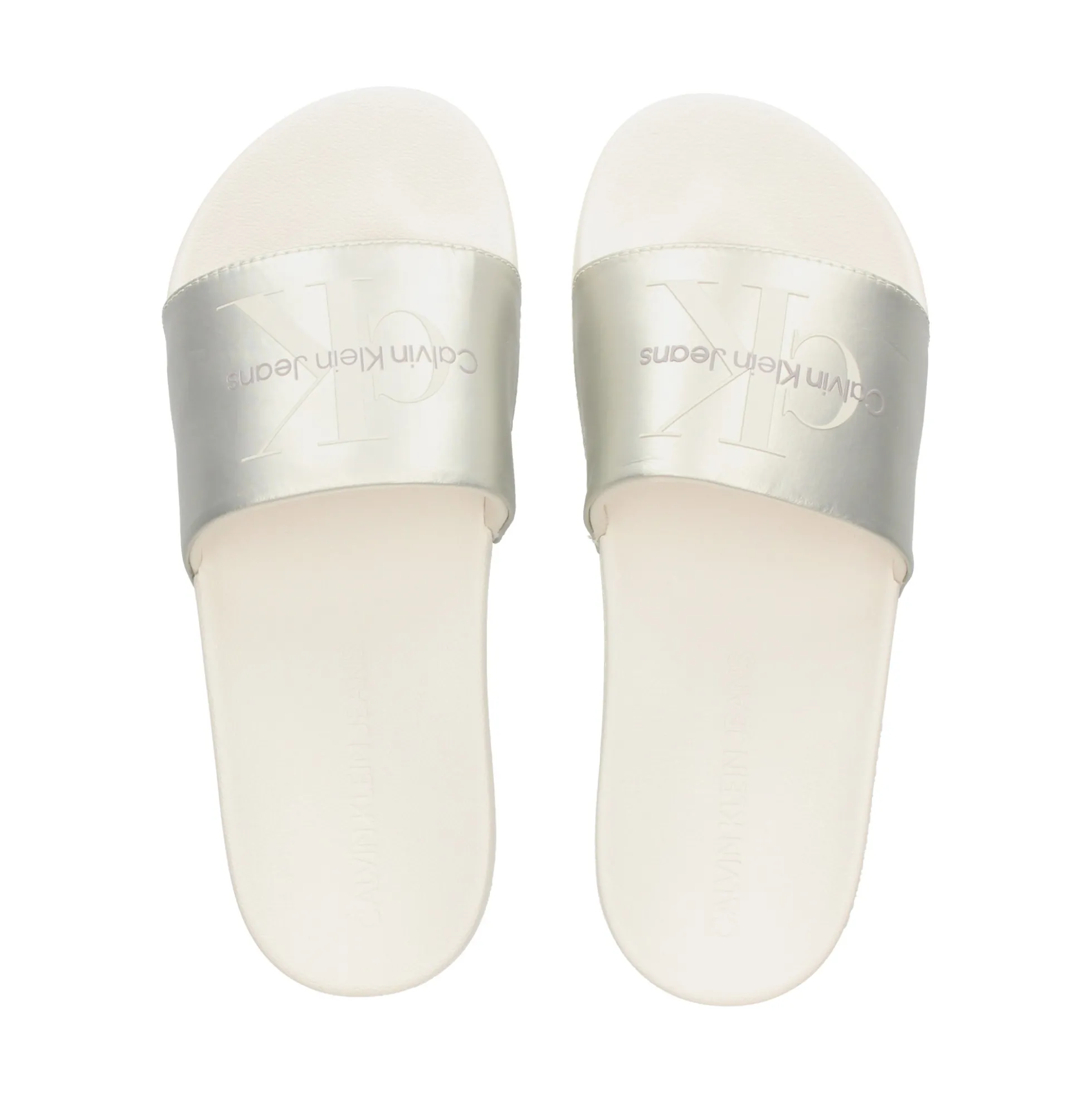 CALVIN KLEIN Sandalias planas de Mujer YW0YW01243 0GI CREAMY WHIT