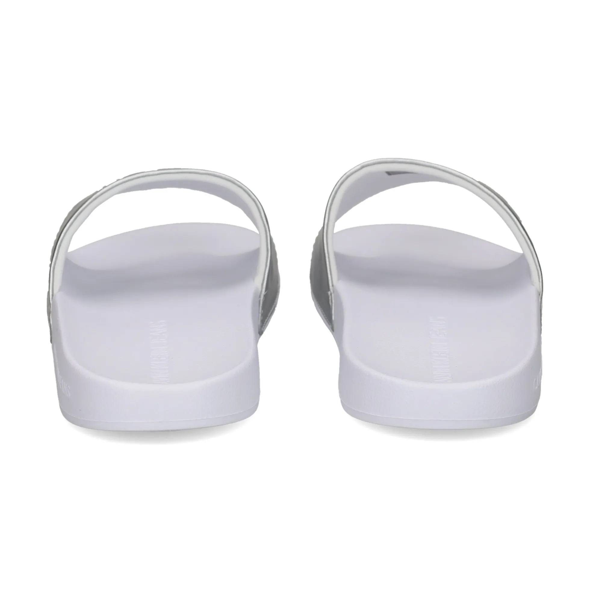 CALVIN KLEIN Sandalias planas de Mujer YW0YW01243 0K9 WHITE/SILVE