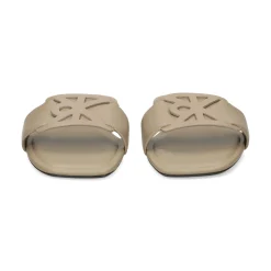 CALVIN KLEIN Sandalias planas de Mujer HW0HW03128 PBO Gris topo
