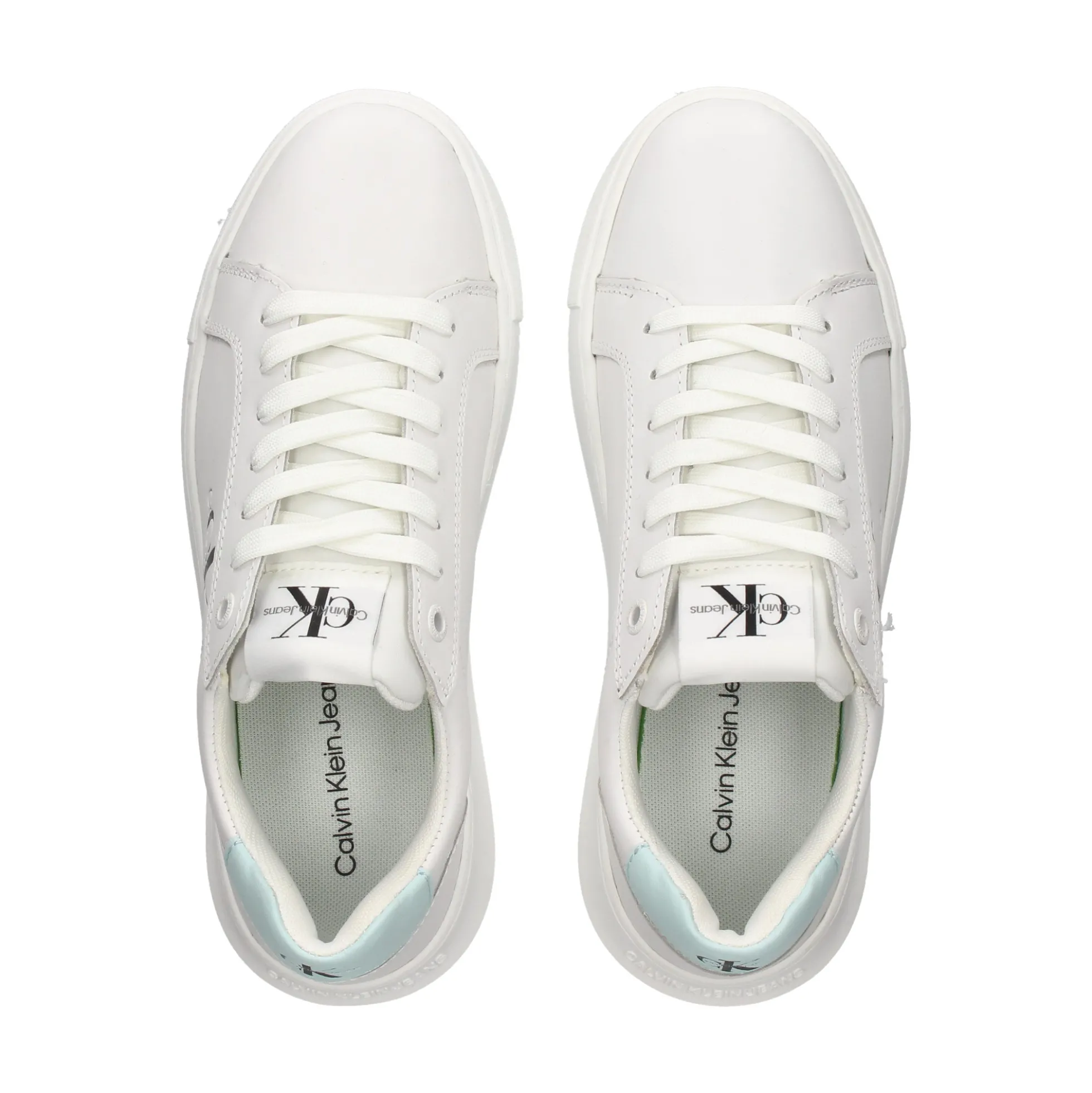 CALVIN KLEIN Zapatillas de Mujer YW0YW00823 WHITE/GREE-OLF