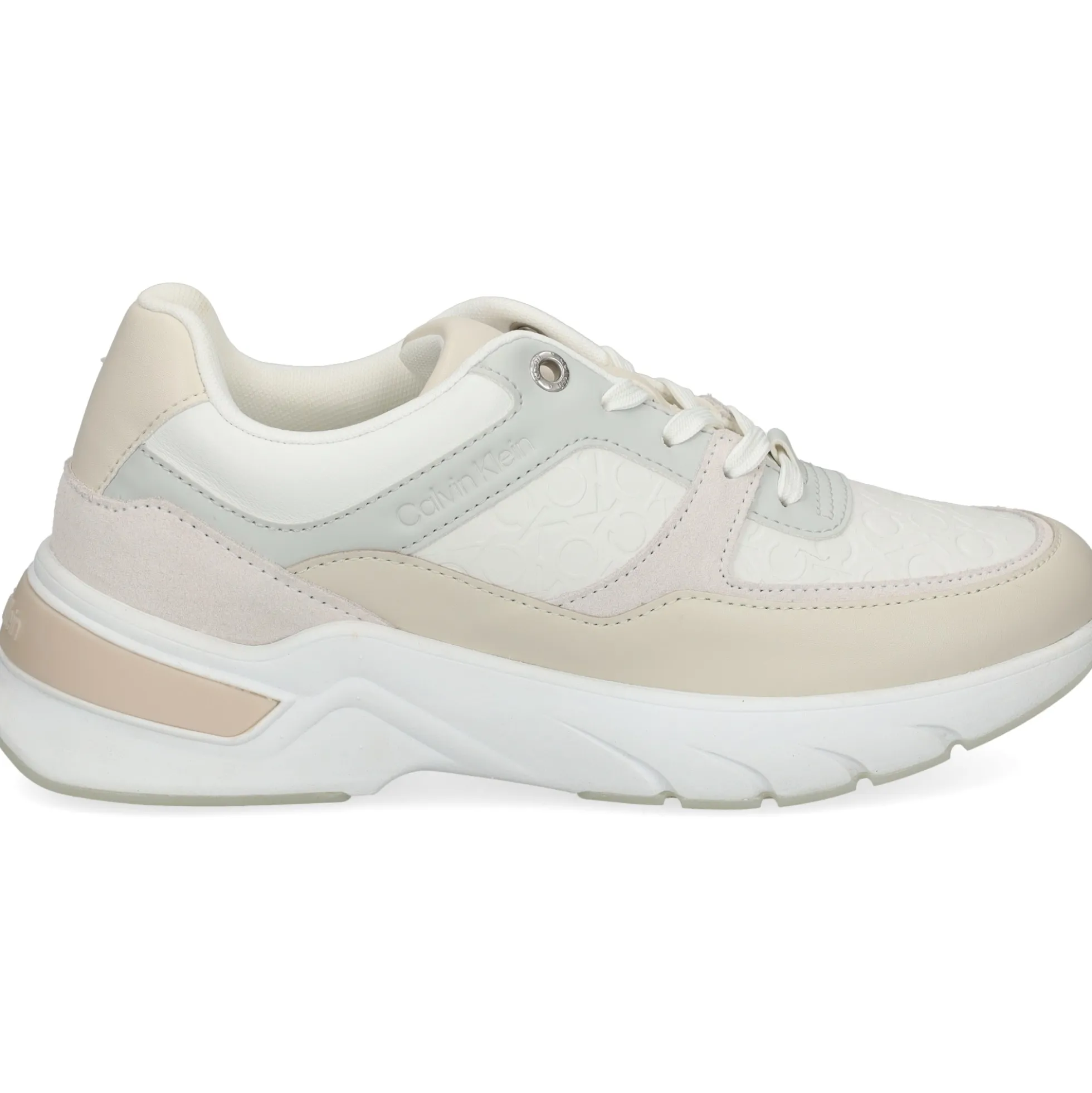 CALVIN KLEIN Zapatillas de Mujer HW0HW01869 0F9 DK ECRU/WHI