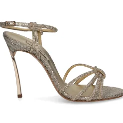 CASADEI Sandalias con tacón de Mujer 1L019Z100MC2151 B101 PLATINO