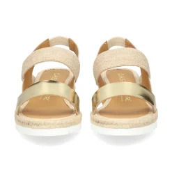 CASTELLER Sandalias cuña de Mujer 52-155-ANYELACA OSTRA+NATURAL