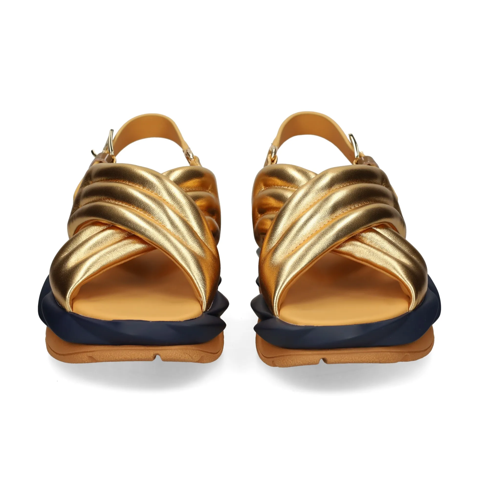 4CCCCEES Sandalias con plataforma de Mujer MELLOW MANA ORO