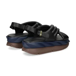 4CCCCEES Sandalias con plataforma de Mujer MELLOW MANA NEGRO