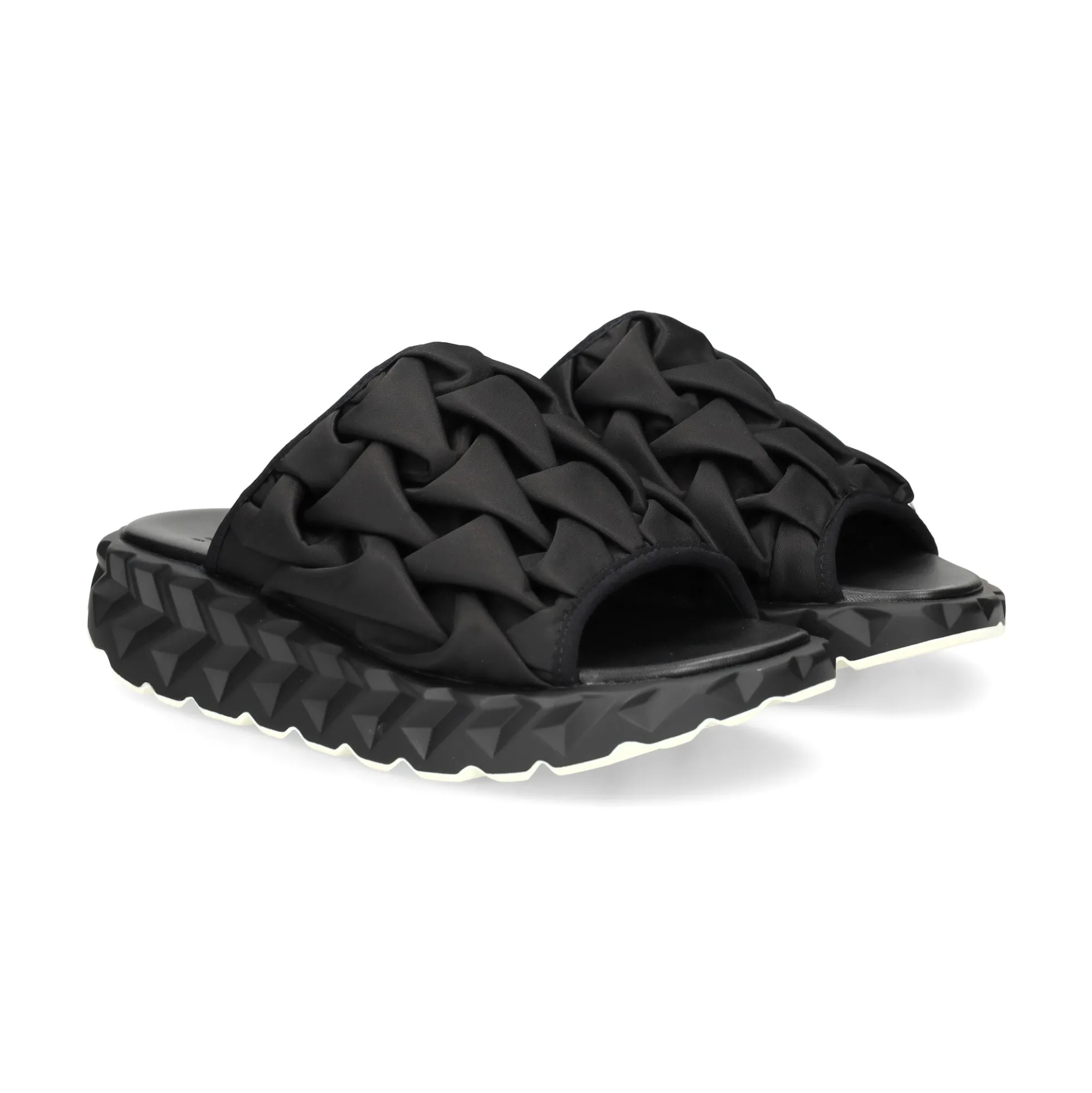 4CCCCEES Sandalias con plataforma de Mujer JABARA AMOR NEGRO